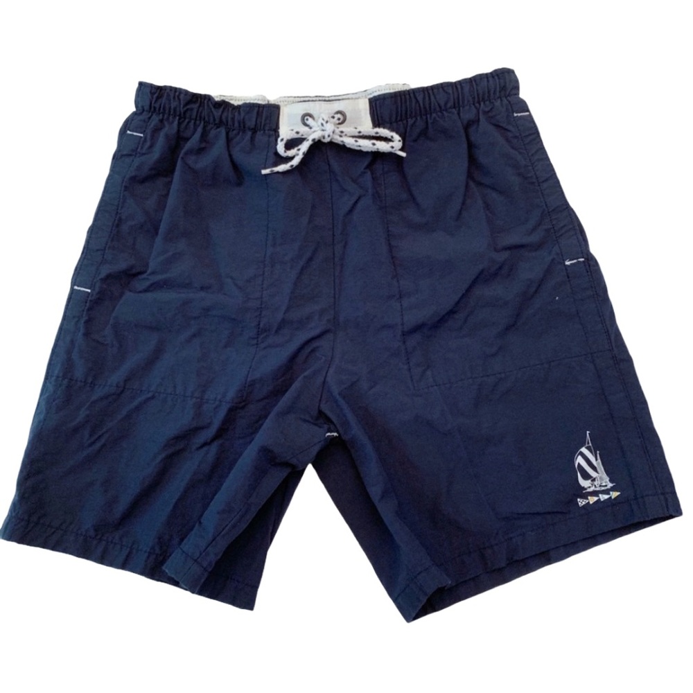 Nautica Navy Swim Trunks with Nautical trim size Small